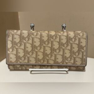 Christian Dior Brown Trotter Long Wallet